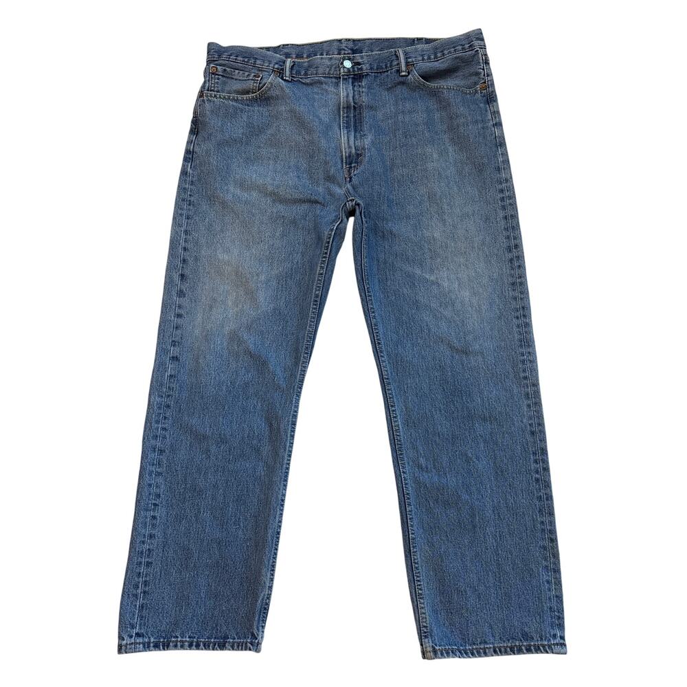 Levis 505 Dad Jeans Mens Sz 44x32 (42x31) Blue Regular Fit Straight Leg Classic